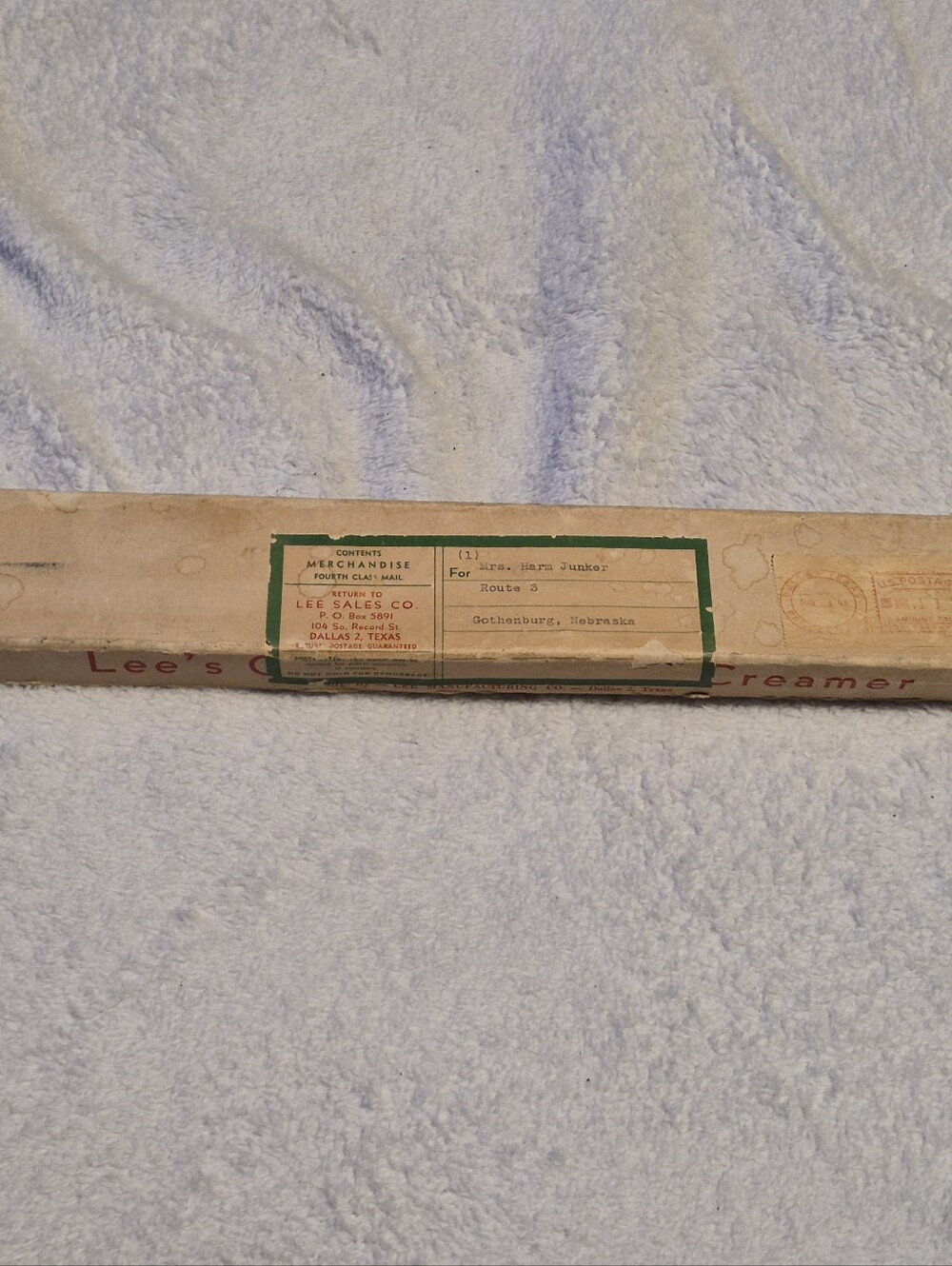 Vintage 1946 Lee's Corn Cutter Mint in Box with 1946 Postage Stamp
